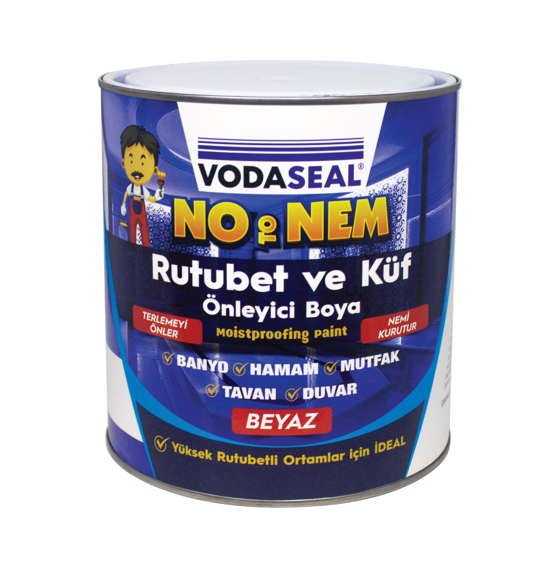 VODASEAL NTN03 NO to NEM - RUTUBET ve KÜF ÖNLEYICI BOYA - 3 KG - BEYAZ